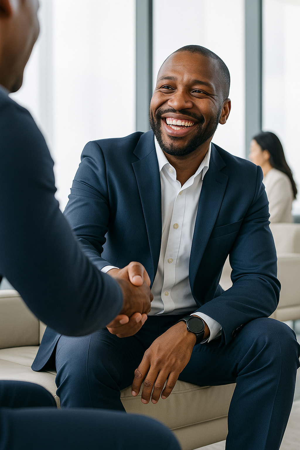 Diverse team members smiling